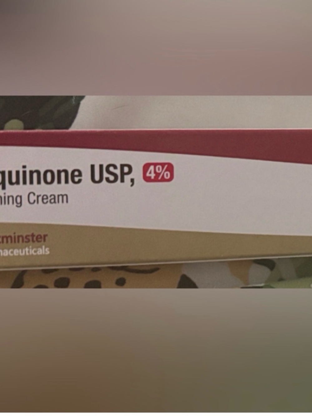 Hydroqui none 4% bleaching cream, NEW